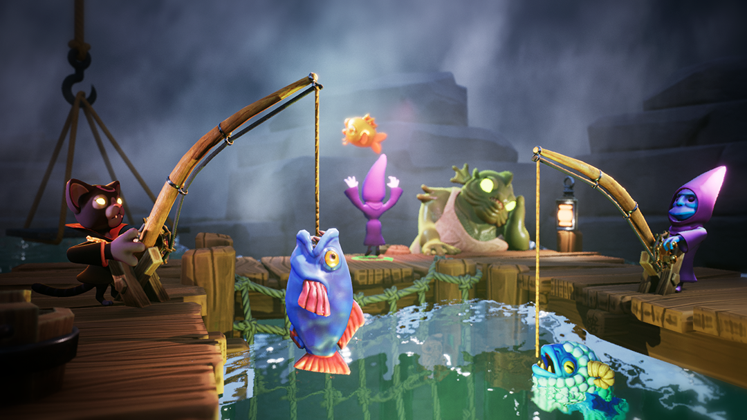 Ritual Party screenshot of some fishing action